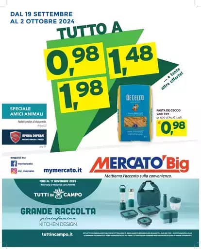 Tutto a 0,98, 1,48, 1,98