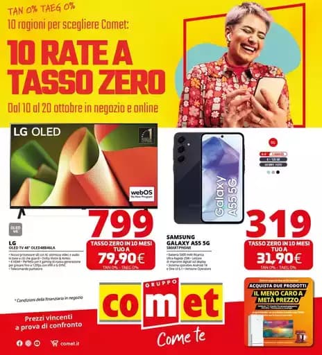 10 rate a tasso zero da Comet!