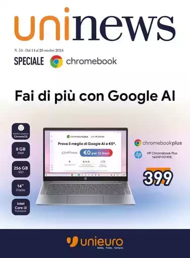 Speciale Chromebook da Unieuro!